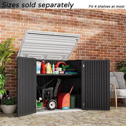Resin Outdoor Storage Shed, 38 cu.ft Outdoor Storage Box Waterproof - Image 3
