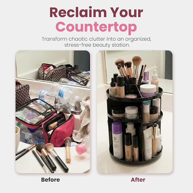360 Rotating Makeup Organizer - Image 5