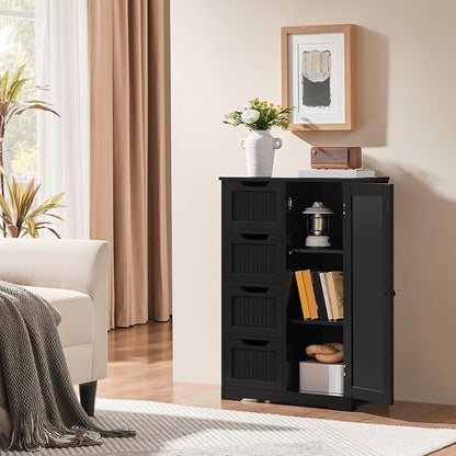 Yaheetech Wooden Bathroom Floor/Side Storage Organizer Cabinet - Image 9