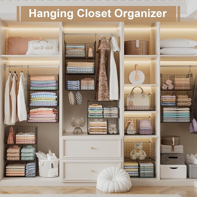 Jautokerdar 3 Tier Closet Hanging Shelves - Image 5
