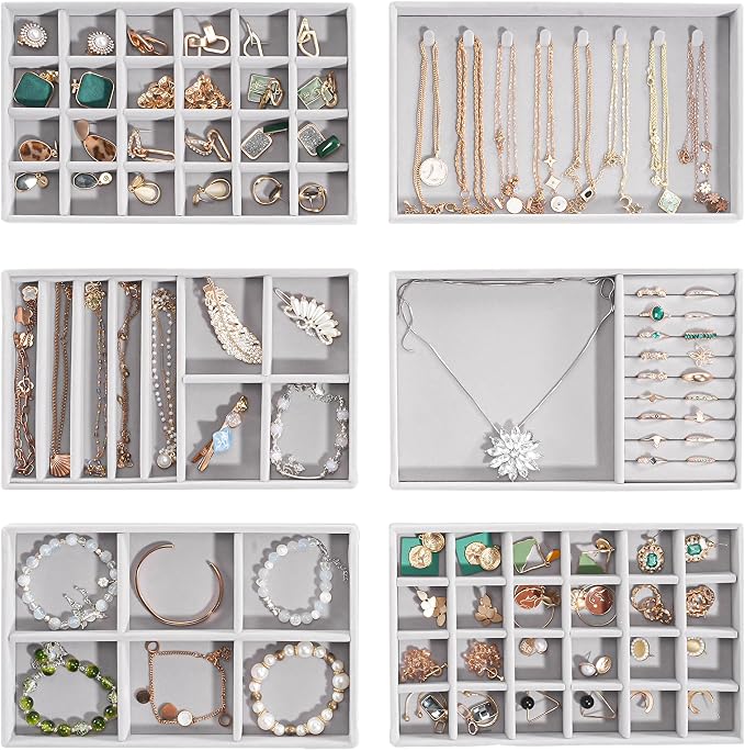 ProCase Stackable Jewelry Organizer Trays by ProCase