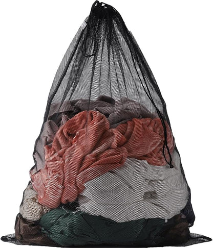 Kimmama Heavy Duty Coarse Mesh Drawstring Laundry Bag, 24 x 36'' | Super Sturdy by Kimmama