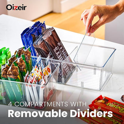 Oizeir Clear Pantry Organizer Bins 8-Pack - Image 3