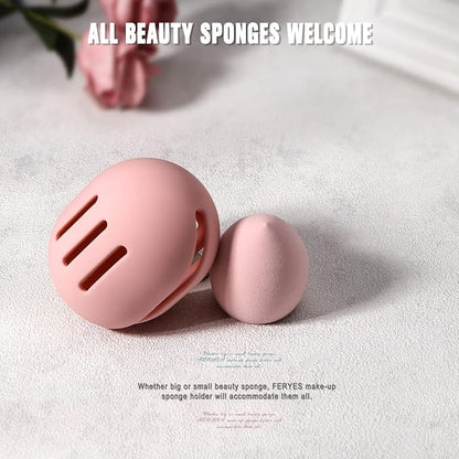 FERYES 2 PCS Makeup Sponge Holder – Shatterproof Eco-Friendly Silicone Beauty - Image 4