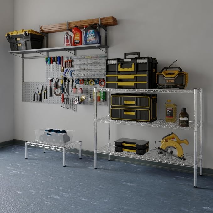 14" Deep x 42" Wide x 34" Height Wire Shelving Kit | 3-Tier | NSF Commercial - Image 5
