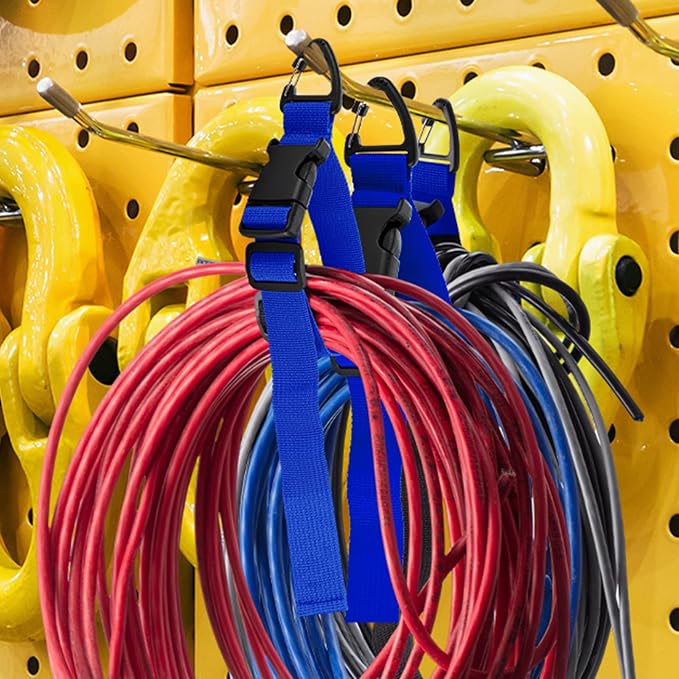 6 Pack 17 Inch Adjustable Extension Cord Holder Organizer - Image 4