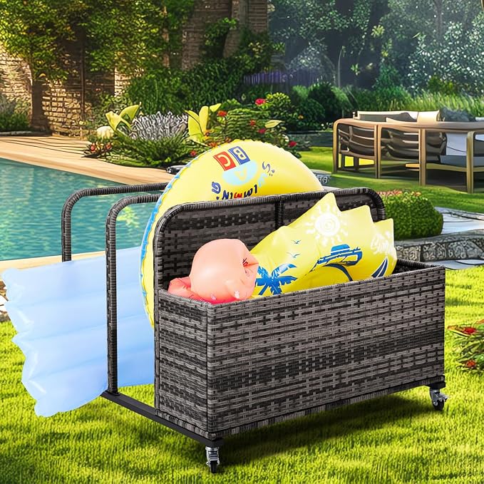 Poolside Float Storage Organizer, Pool Toy Storage Holder - Image 2