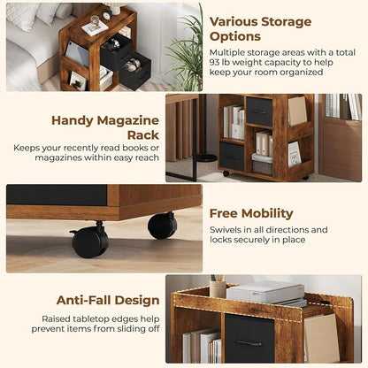 Yaheetech Narrow Side Table - Image 5