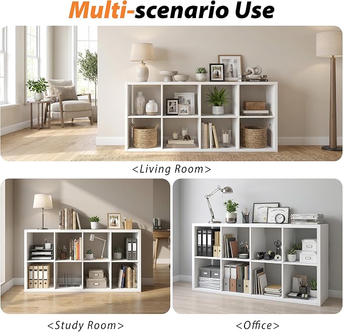 WannabeMyself【2026 Wooden Thick Frame】 8 Cube Storage Organizer - Image 6