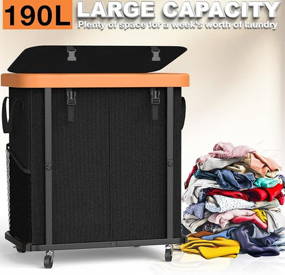 190L Large Fashion Laundry Basket - Image 3