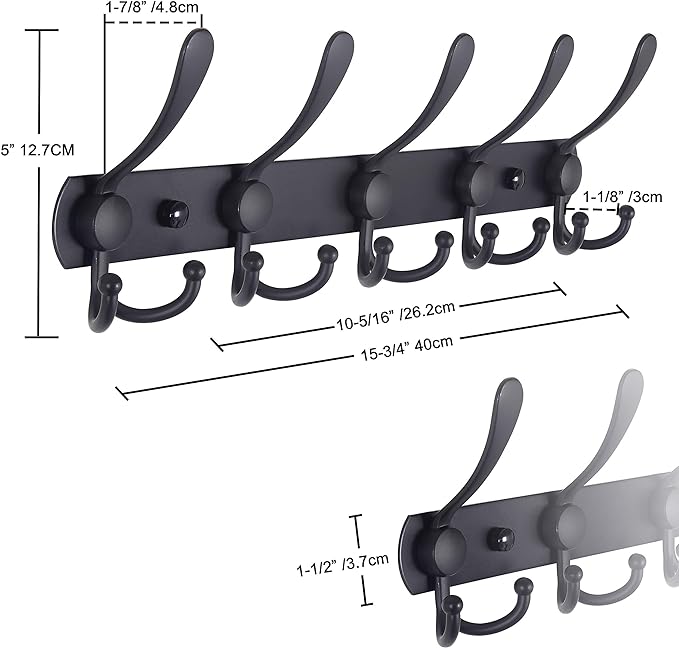 Dseap Coat Rack Wall Mounted - Image 6