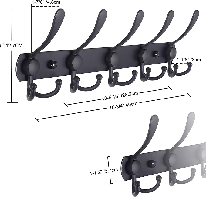Dseap Coat Rack Wall Mounted - Image 5