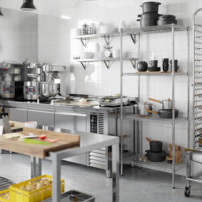 18" Deep x 30" Wide x 74" Height Wire Shelving Kit | 4-Tier | NSF Commercial - Image 2