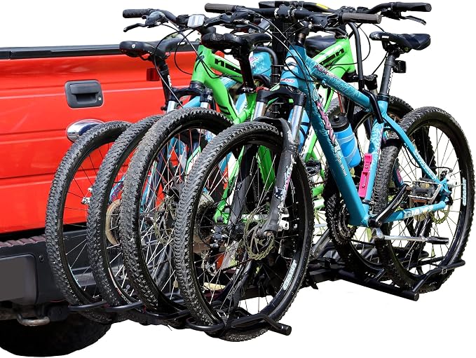 Young 4-Bike Rack Hitch Mount Platform Style Carrier by YoungElectric