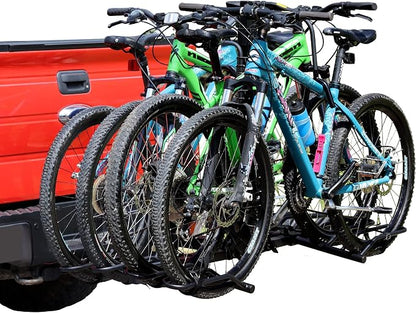 Young 4-Bike Rack Hitch Mount Platform Style Carrier by YoungElectric