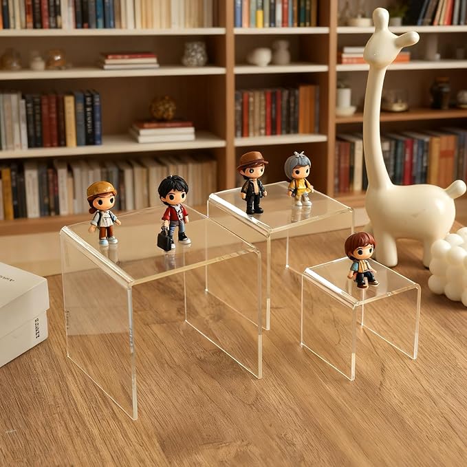 Fixwal 2 Set Acrylic Display Risers Cupcake Stands Clear Dessert Table Display - Image 7