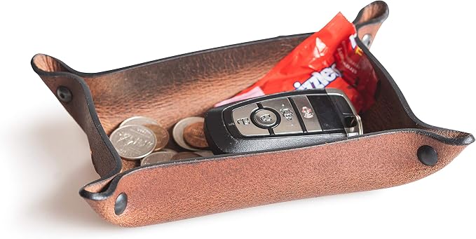 Main Street Forge Leather Valet Tray by MainStreetForge
