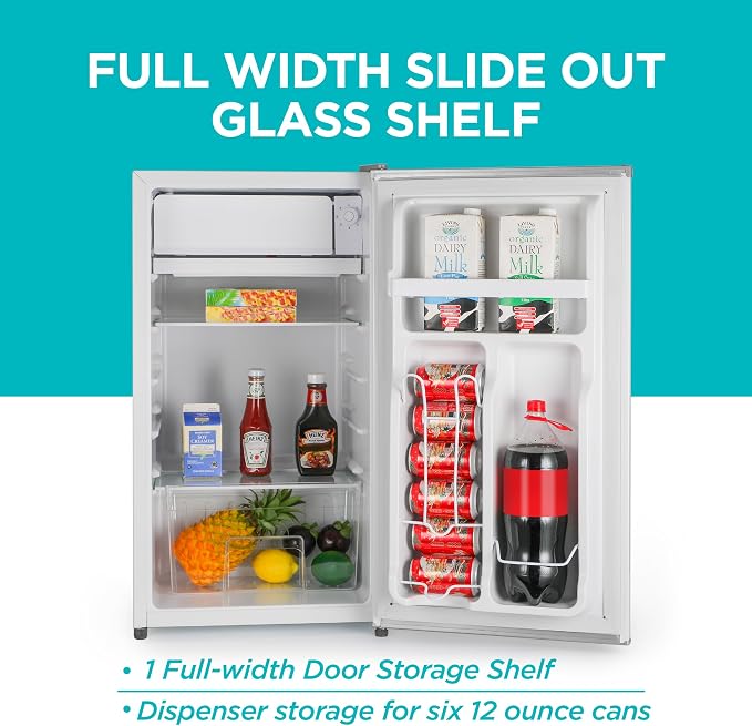BLACK+DECKER 3.2 Cu. Ft. Compact Refrigerator, ENERGY STAR Certified Small - Image 4