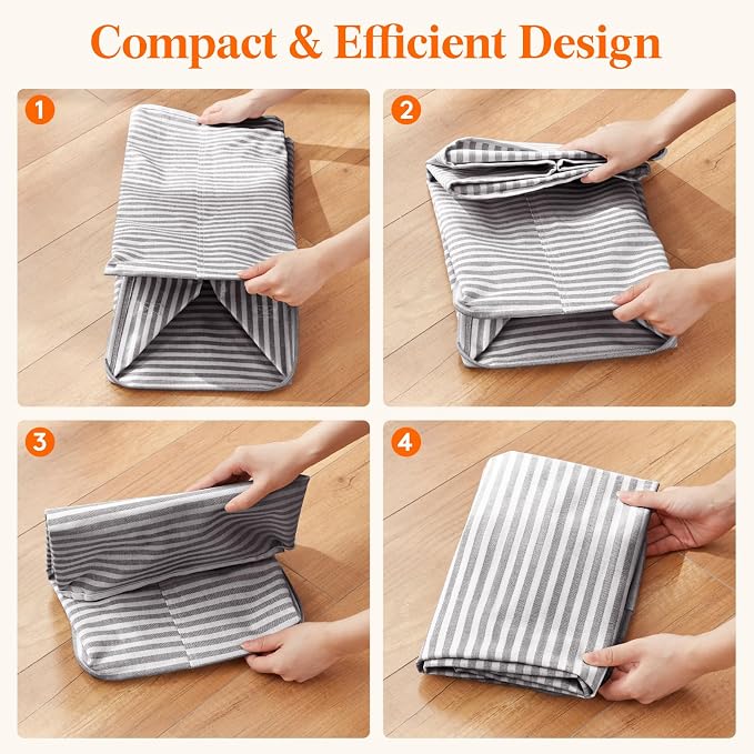 Lifewit 75L Large Collapsible Laundry Hamper, Tall Foldable Dirty Clothes - Image 7