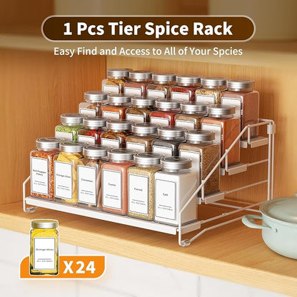 Tiered Spice Rack, 4 Tier Spice Shelf Organizer - Image 6