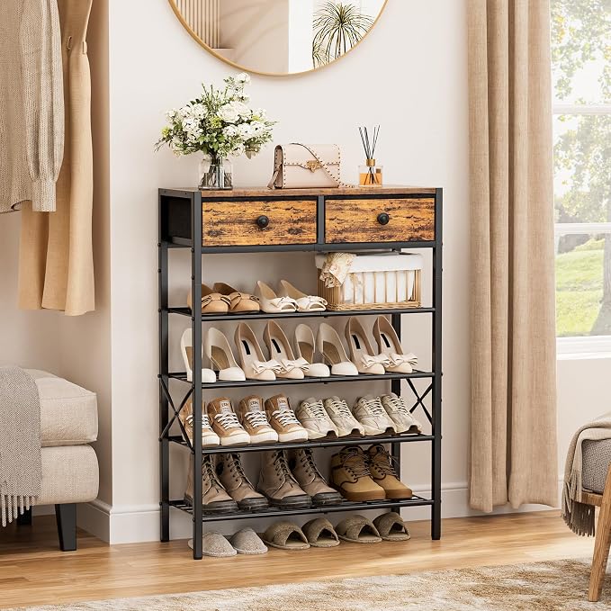 Shoe Rack for Entryway, 5 Tier Shoe Organizer - Image 4