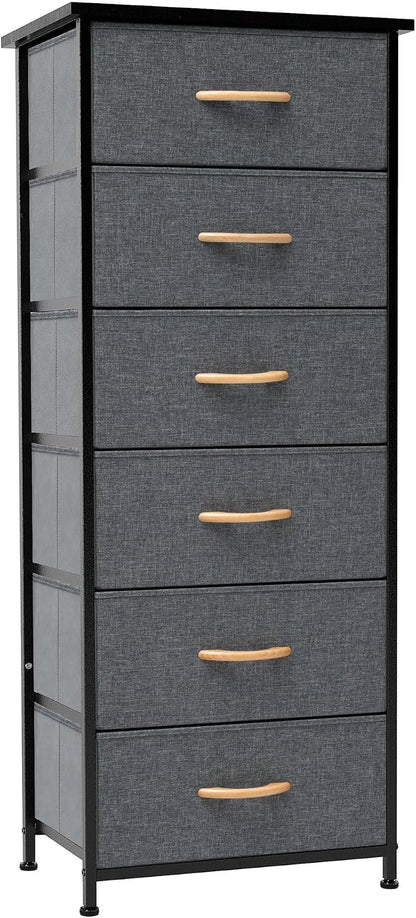 Tall 6-Drawer Fabric Dresser Tower by CrestliveProducts