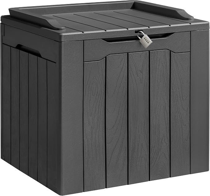 Homall 31 Gallon Resin Deck Box Waterproof Outdoor Storage Lockable Indoor by Homall