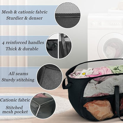 100L Extra Large Mesh Pop Up Hamper - Image 5