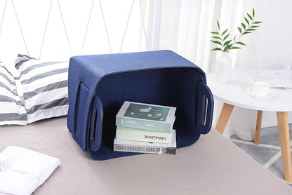 Storage Basket Felt Storage Bin Collapsible& Convenient Box Organizer - Image 4