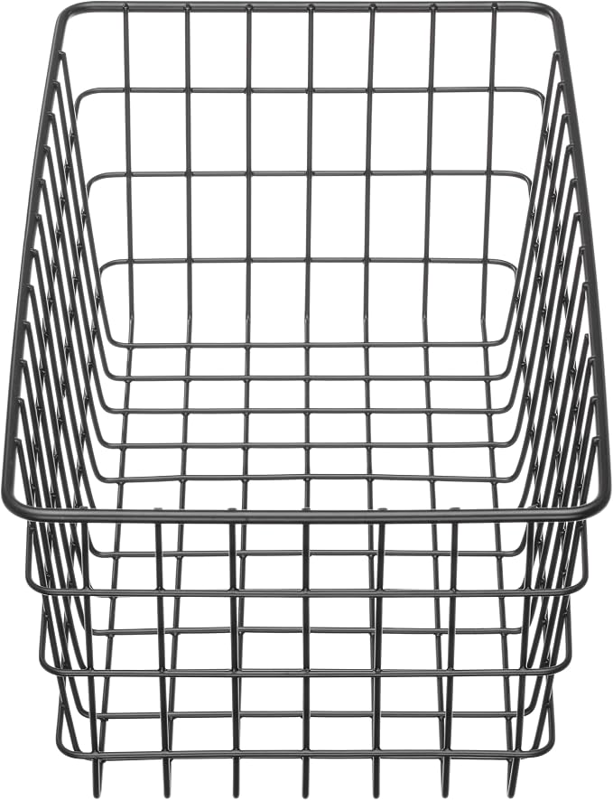 Whitmor 4 Pack Black Wire Storage Baskets - Image 3