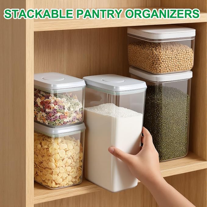 TBMax Flour Sugar Storage Container 3Pack 1.26+2.11+3.48 Quart, Airtight Food - Image 7