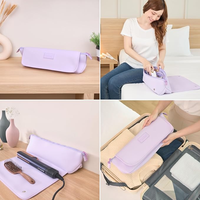 BAREFOOT CARIBOU Hair Tools Travel Bag and Heat Resistant Mat - Image 3