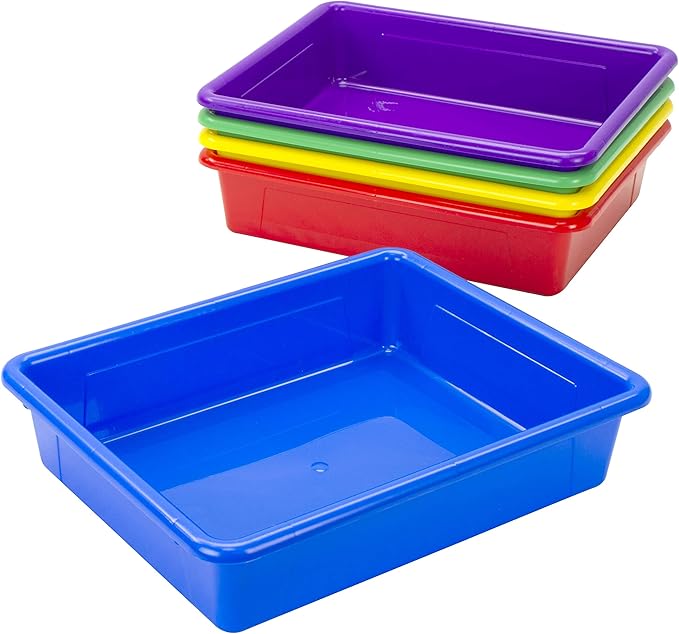 Storex Letter Size Flat Storage Tray – Organizer Bin - Image 3