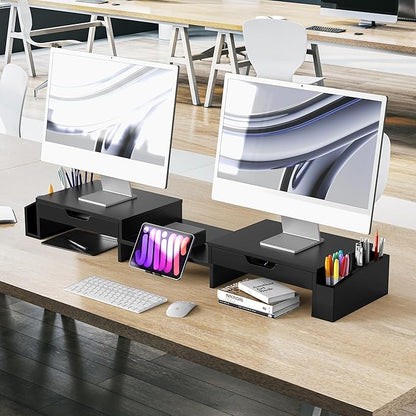 Simple Houseware Desk Dual Monitor Stand Riser - Image 7