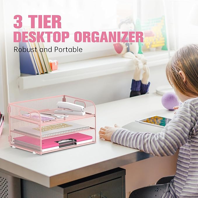 DALTACK 3 Tier Paper Organizer - Image 2