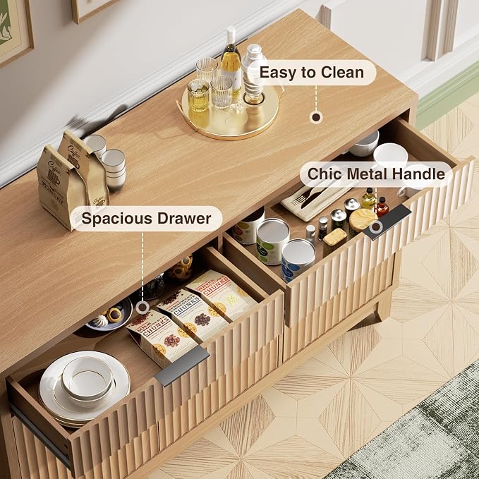 Vabches Modern Sideboard Buffet Cabinet - Image 5