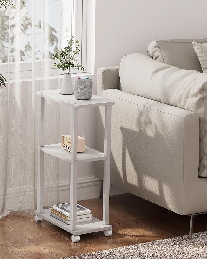TUTOTAK Small Side Table, Narrow End Table, Bedside Table, Couch Side Table - Image 6
