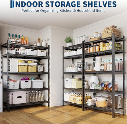 Garage Shelving 2200 LBS Storage Shelves Adjustable Metal Shelving Unit Heavy - Image 5