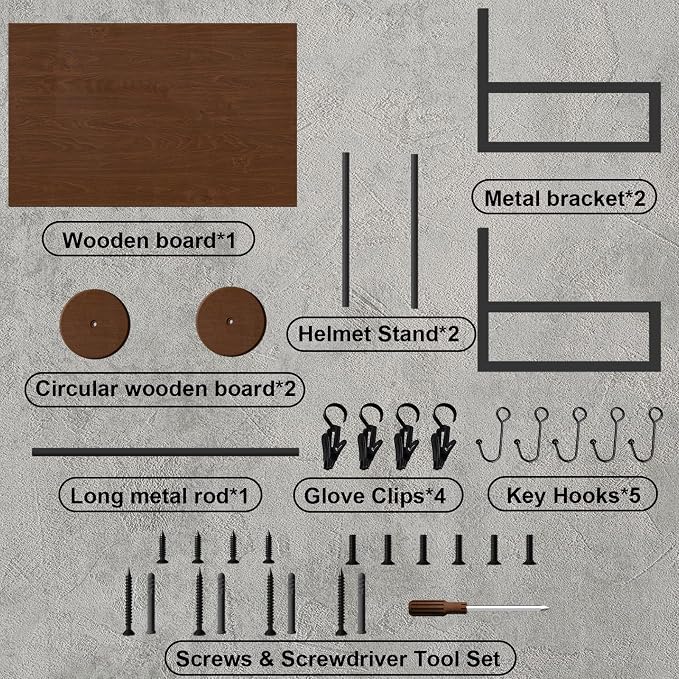 Helmet Holder Wall Mount, Retro Helmet Rack - Image 7