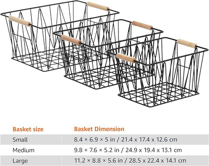 Amazon Basics Rectangular Wire Storage Baskets - Image 5