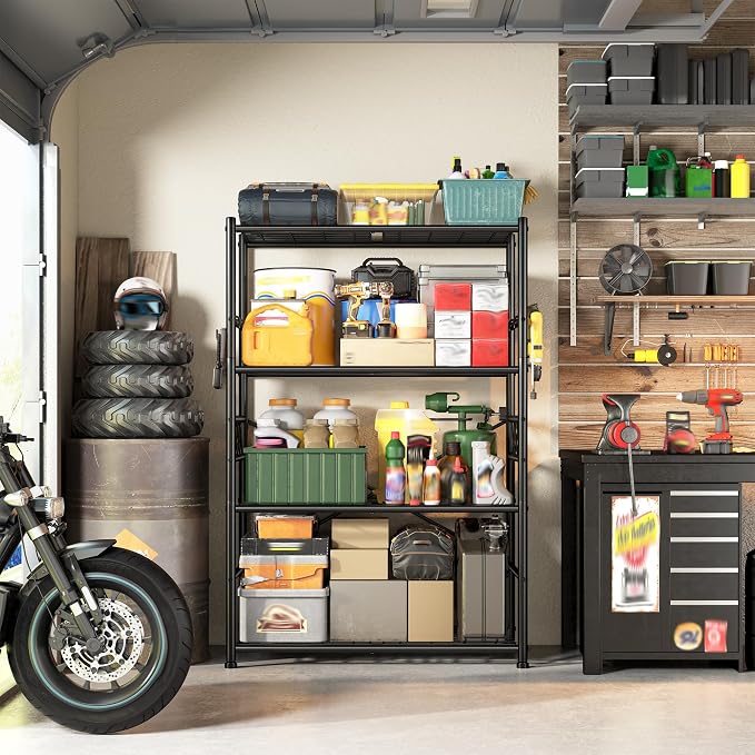 Storage Shelves 4-Tier Large Capacity Metal Shelving - Image 9