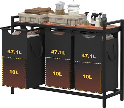 Heybly Laundry Hampers, 3 × 12.5 Gal Laundry Basket by HEYBLY