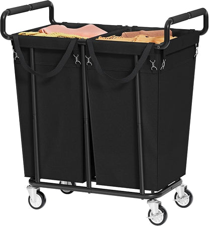 Large Laundry Hamper with Wheels, 2 by Gewudraw