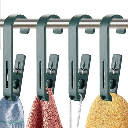 Laundry Hooks with Clips Hanger Closet Organizer Clamps Socks Boot Bras Towels by XoYoZo