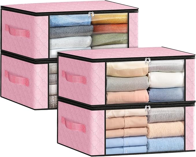 Fab totes 35L Closet Organizers and Storage, Foldable Under Bed Storage by Fabtotes