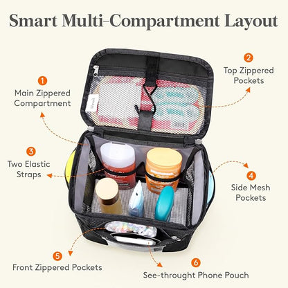 Lifewit Mesh Shower Caddy Bag Portable, Quick Dry Hanging Bathroom Organizer - Image 3