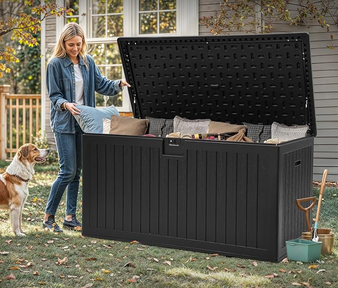 YITAHOME 260 Gallon Double-Wall Deck Box - Image 7