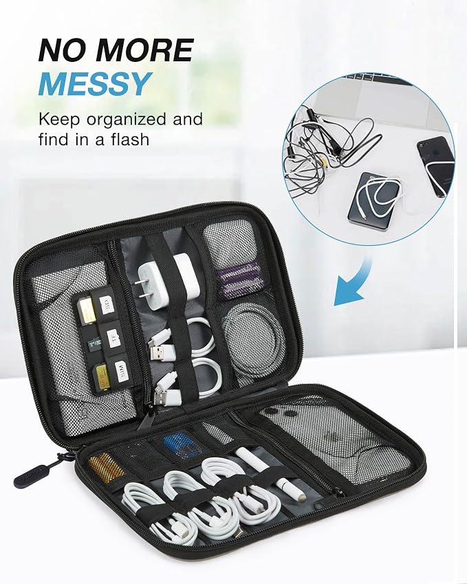 BAGSMART Large Electronics Organizer Travel Case - Image 2