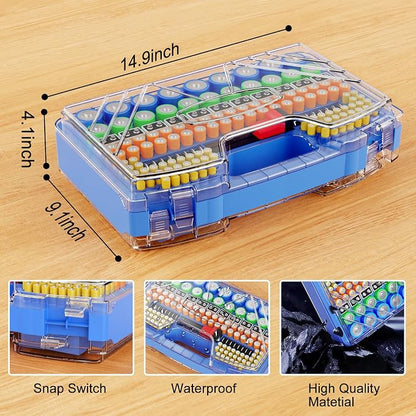 Battery Organizer Storage Case, Battery Storage Holder Organizer Box - Image 4