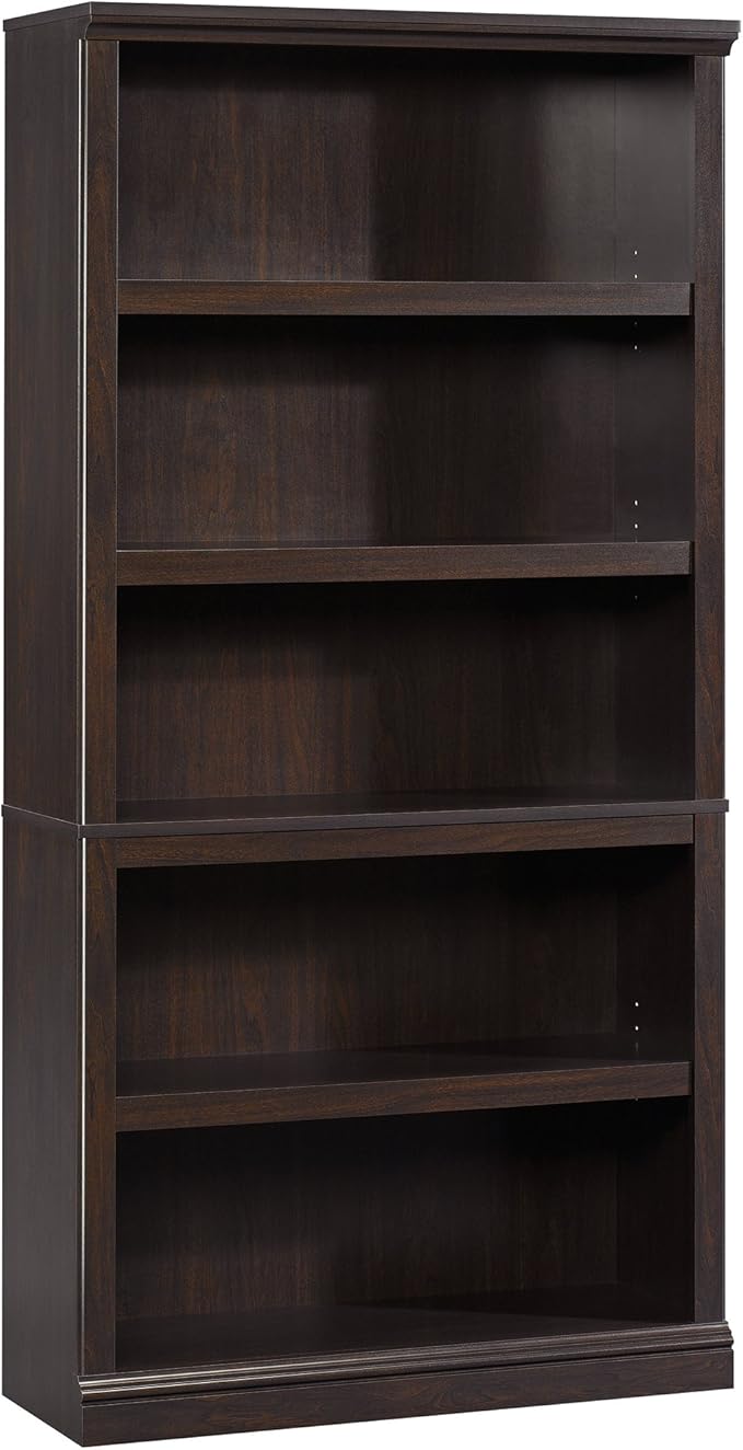 Sauder 5 Tier Book Shelf Wooden Bookcase Multipurpose Bookshelf by SAUDER%C2%AE